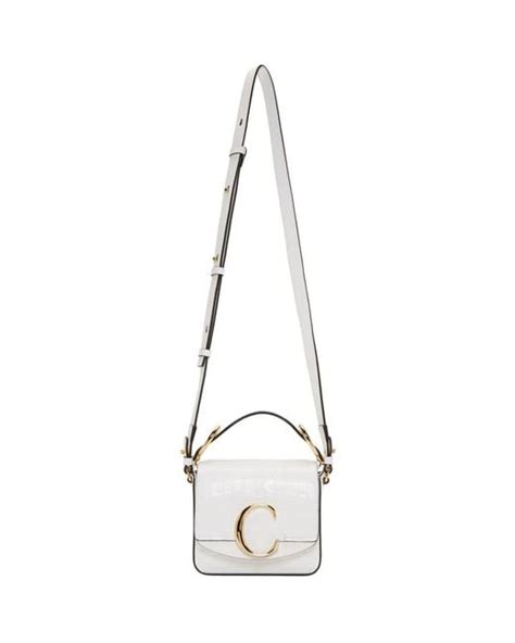 chloe mini c bag white|chloe mini bucket bag.